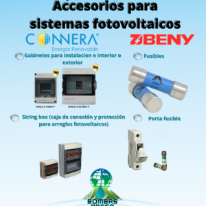 Accesorios para sistemas fotovoltaicos.