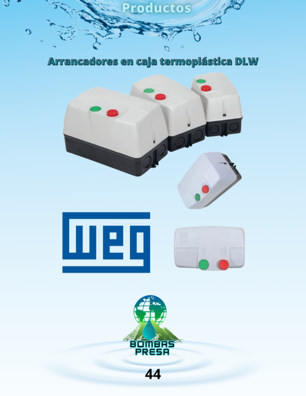 Arrancadores en caja termoplástica DLW.