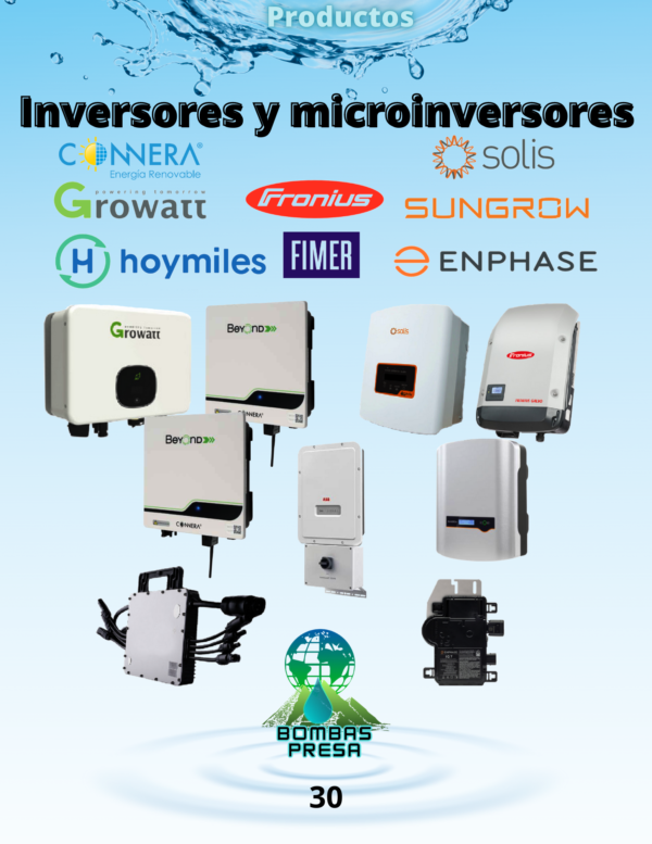 Inversores y microinversores.