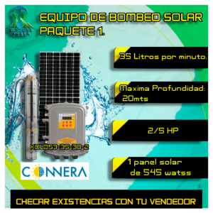 Paquete de bombeo solar 1