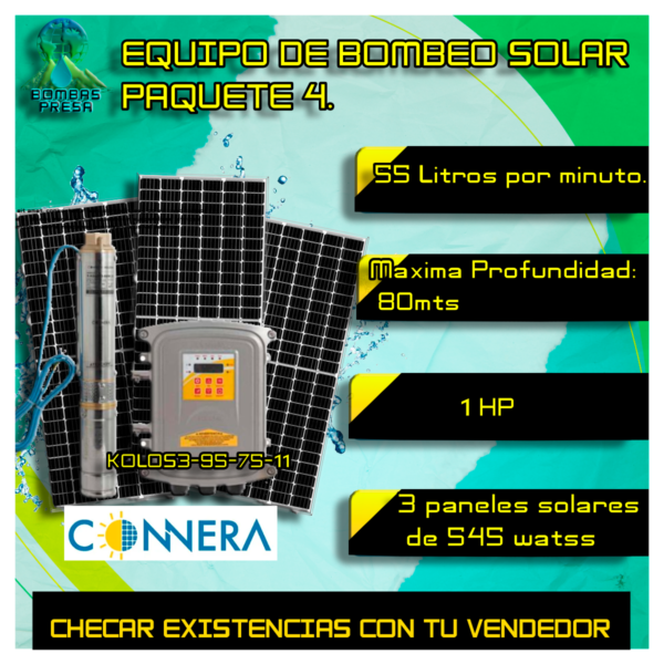 paquete de bombeo solar 4