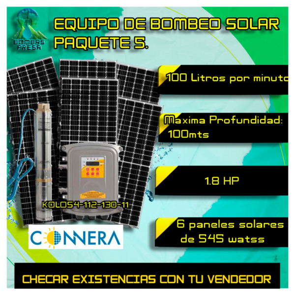 paquete de bombeo solar 5